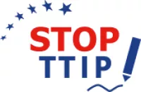 Weitblick-Bild 2/14: Logo Stop TTIP