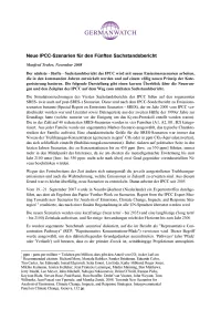 Titelbild IPCC Emissionsszenarien