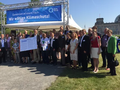 Foto: Klimadinner der Klima-Allianz nach Übergabe des Klima-Manifests in Berlin am 8.9.2016