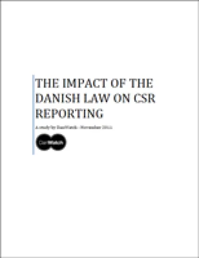 Cover_The Impact of the Danish Law on CSR-Reporting 