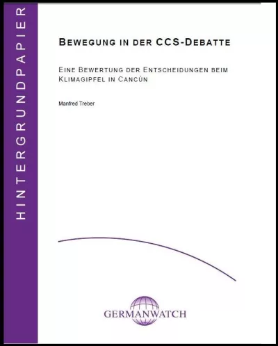 Deckblatt: Bewegung in der CCS Debatte