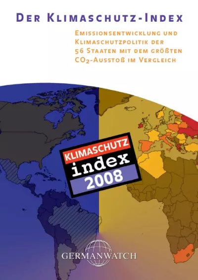 Deckblatt: Klimaschutz-Index 2008