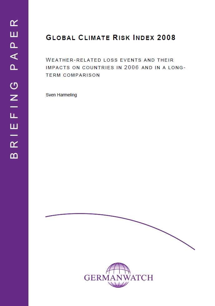 Global Climate Risk Index 2008 | Germanwatch e.V.