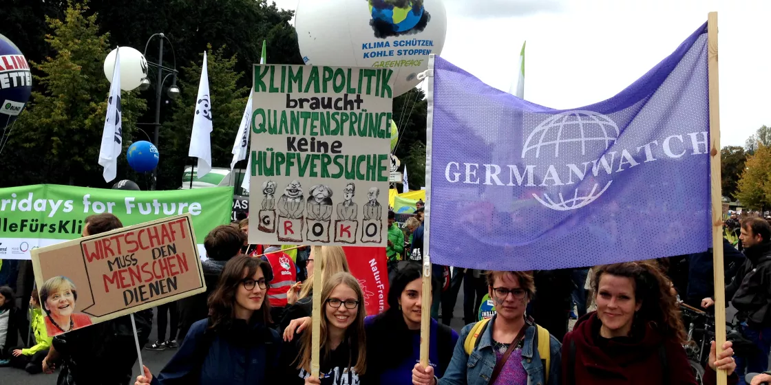 Germanwatch beim globalen Klimaaktionstag in Berlin, 20.09.2019