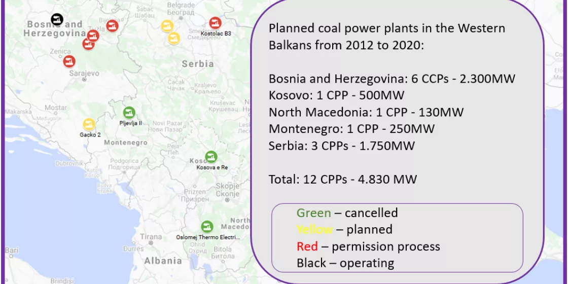 overview: Planned coal power plants