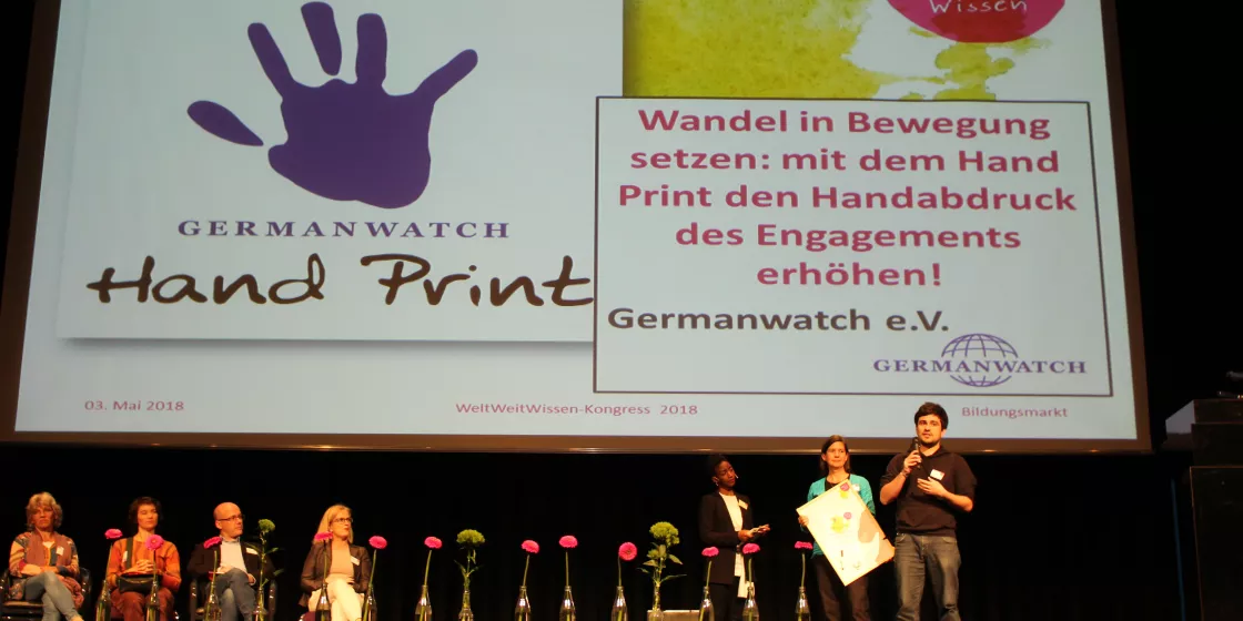 WeltWeitWissen 2018: Preisverleihung für den Hand Print