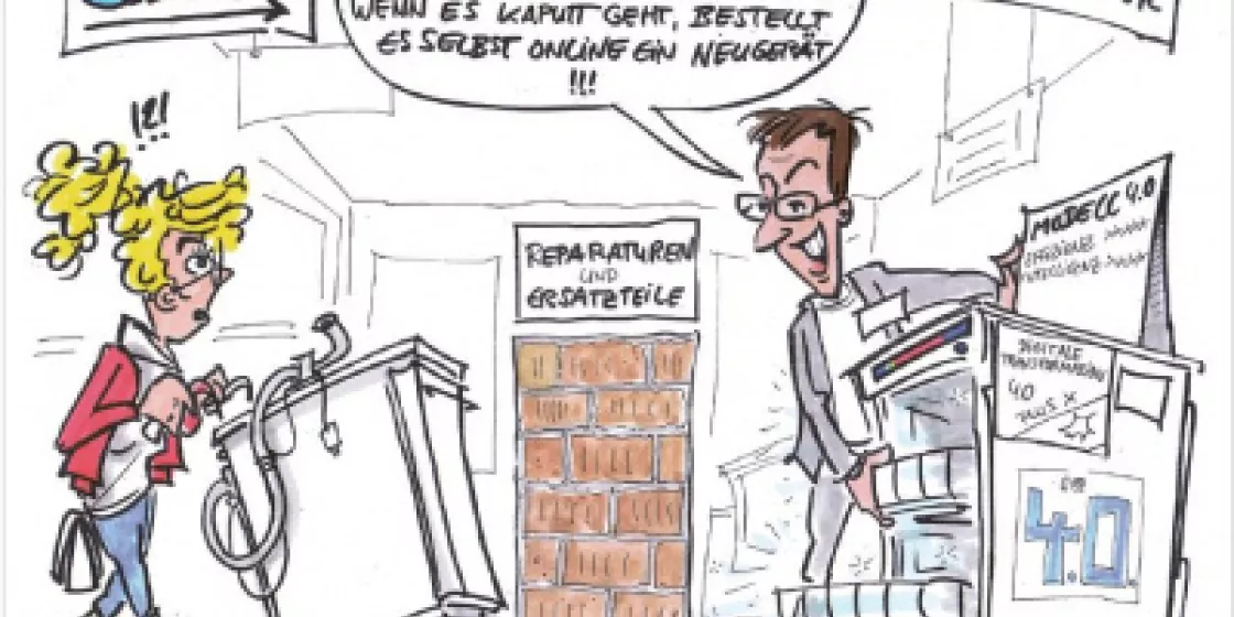 Weitblick 1/2017: Karikatur Reparatur