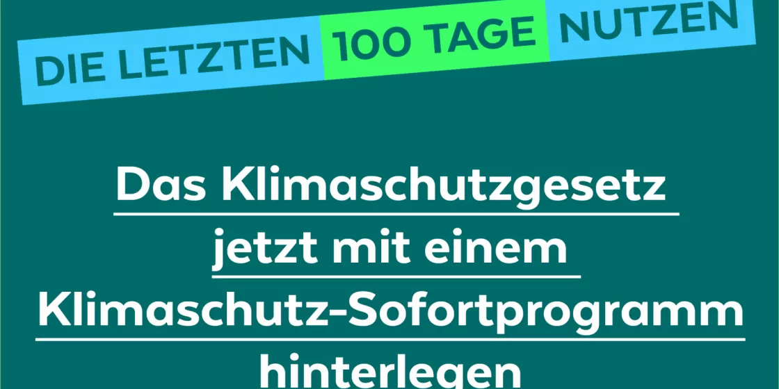 Klimaschutz-Sofortprogramm