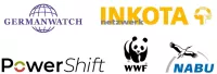 Logos PowerShift, Germanwatch e.V., INKOTA-netzwerk e.V., NABU, WWF 