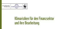 Cover G20 Klimarisiken Finanzsektor von WWF Germanwatch