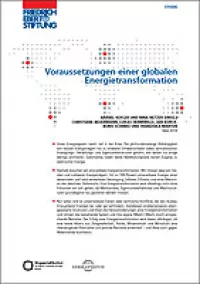 Cover Studie Voraussetzungen einer globalen Energietransformation