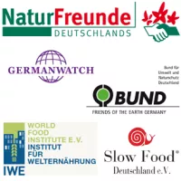Logos Memorandum, Germanwatch, BUND, Naturfreunde, Slow Food, IWE