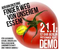 Demo "Wir haben es satt! Agrarkonzerne: Finger weg von unserem Essen!"