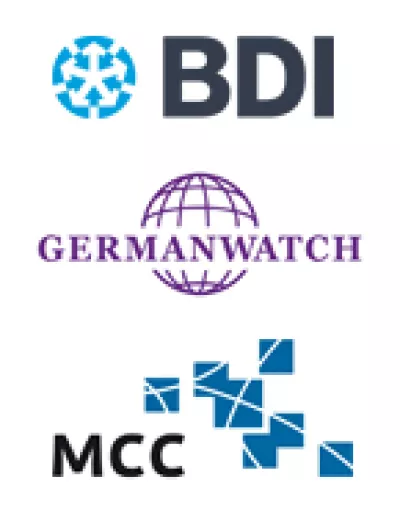 Bundesverband der Deutschen Industrie (BDI),  Germanwatch, Mercator Research Institute on Global Commons and Climate Change (MCC