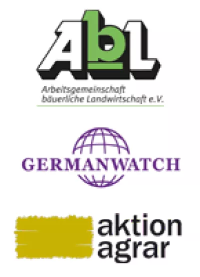 Logos AbL, Germanwatch, Aktion-Agrar