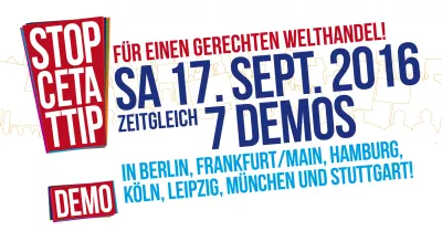 TTIP-Demonstration am 17. September 2016