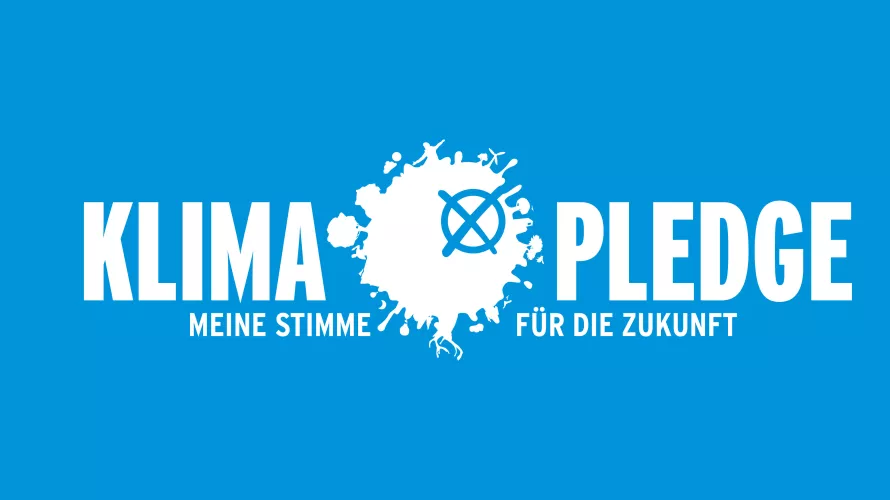Klima Pledge Logo-Banner