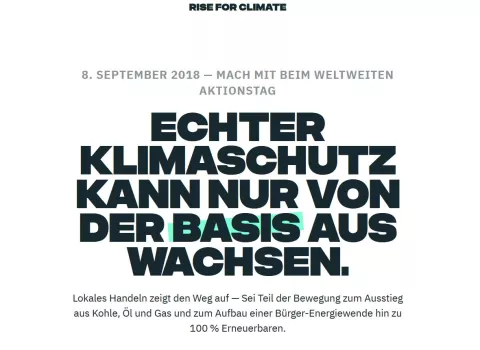 Rise for Climate
