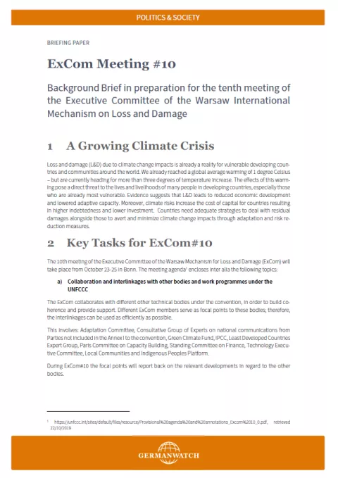 Front Briefing Paper ExCom meeting #10