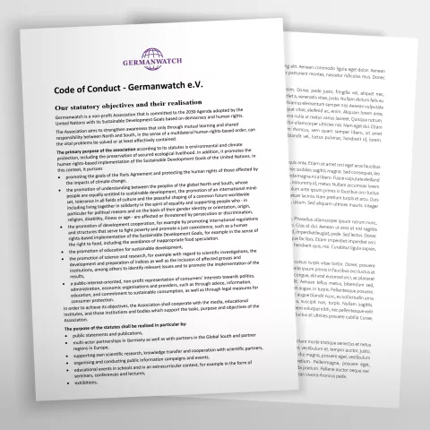 Titelbild Code of Conduct deutsch