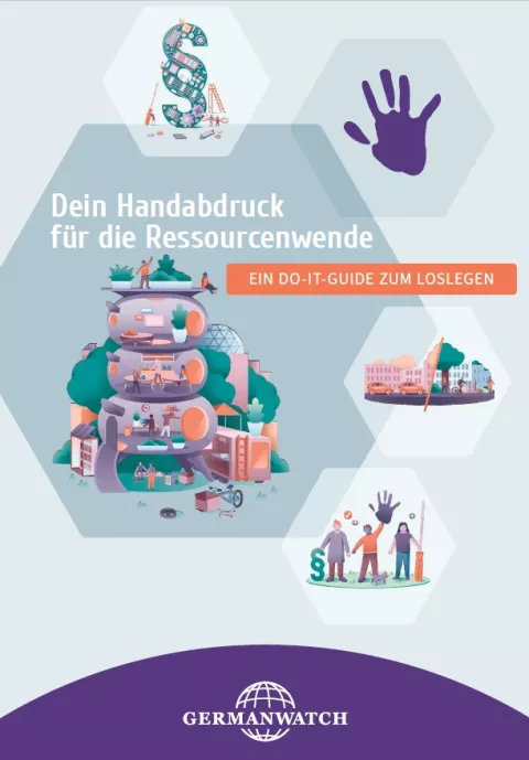 Cover: Dein Handabdruck zur Ressourcenwende