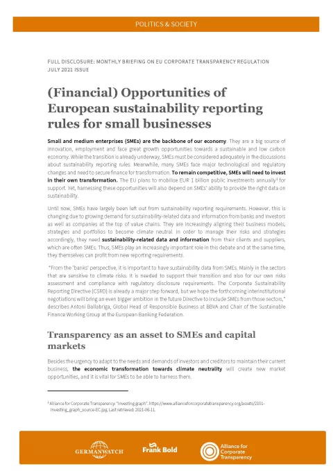 Titelblatt Monthly Briefing Nummer 5