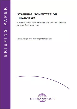 Deckblatt: Standing Committee on Finance #3  Deckblatt: Standing Committee on Finance #3