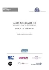 Cover: Alles was Recht ist