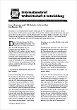 Deckblatt: Artikel Informationsbrief Weltwirtschaft und Entwicklung 03-2012