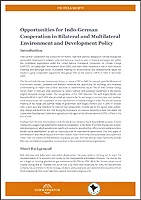 Cover Opportunities for Indo-German Cover Opportunities for Indo-German