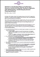 Cover Statement Synthesis Report Post-2015