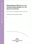 Deckblatt: Performance Review of the Interim Arrangement of the Adaptation Fund