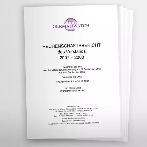 Rechenschaftsbericht 2007-08