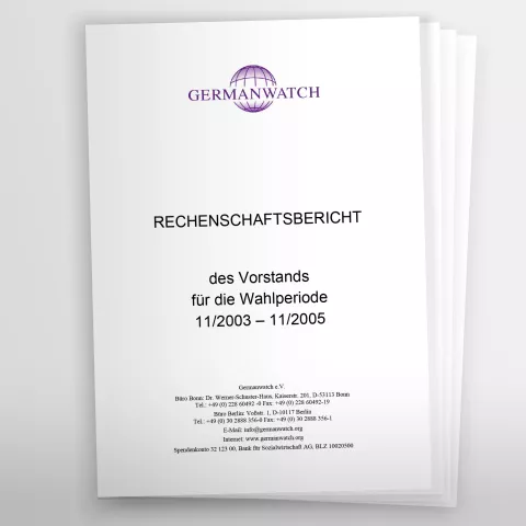 Rechenschaftsbericht 2003-05