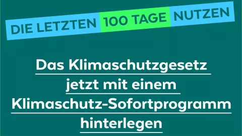 Klimaschutz-Sofortprogramm