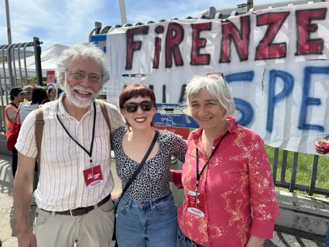 Christoph und Christiane Bals mit der Sozialwissenschaftlerin Francesca Gabbriellini