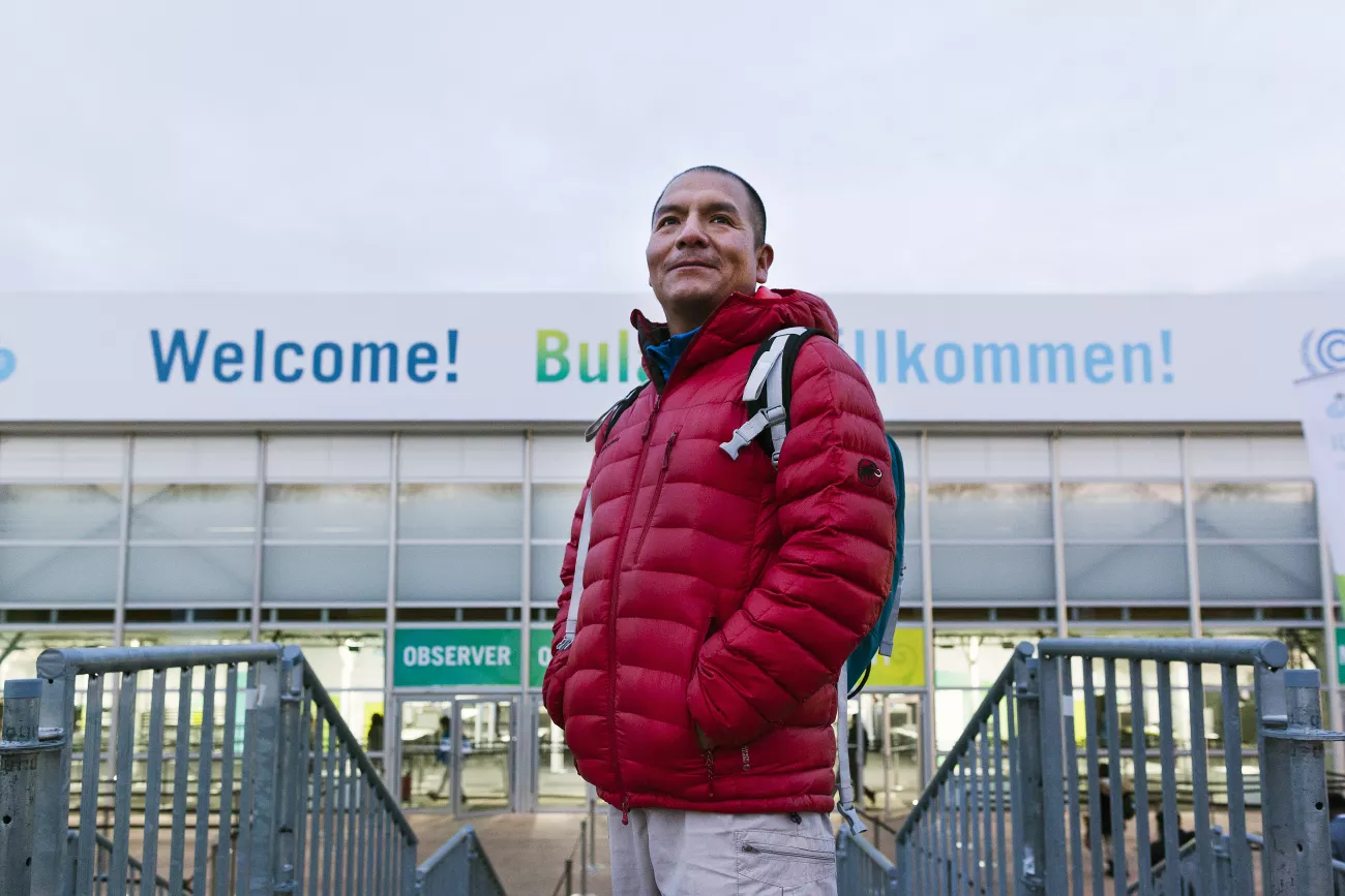 Saúl Luciano Lliuya bei der COP23 in Bonn