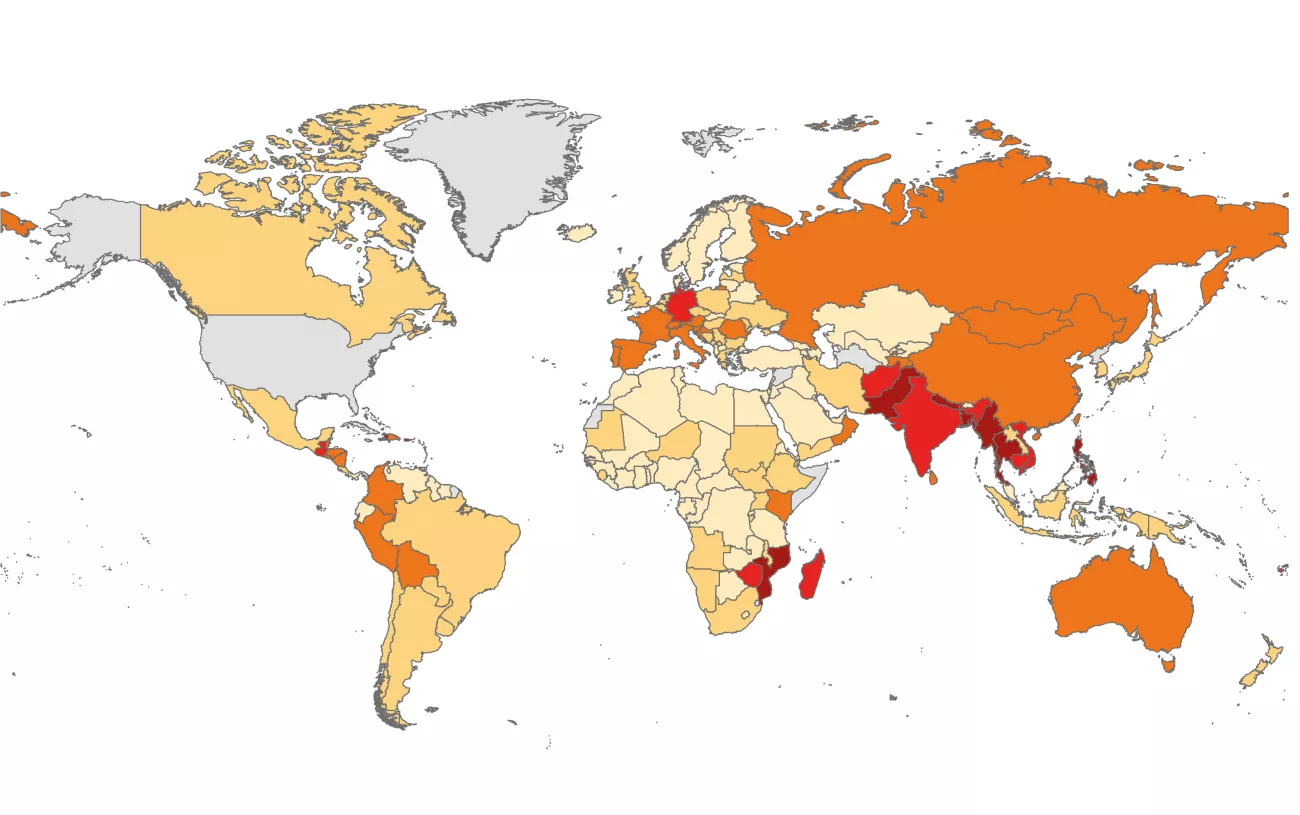 image of map cri 2021 longterm