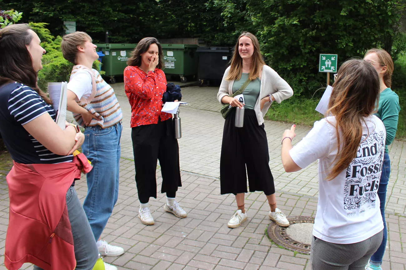 Climate Challenger:innen auf einer Schulung für die #climatechallenge im Frühjahr 2024