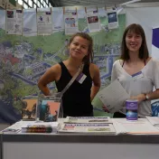 Germanwatch war vier Tage mit einem Stand beim Markt der Möglichkeiten vertreten 