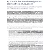 Cover Stellungnahme Arzneimittelgesetz