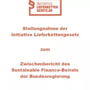 Stellungnahme Initiative Lieferkettengesetz