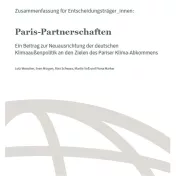 "Paris-Partnerschaften" Cover der Publikation