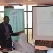 Sixbert Mwanga, Director of Climate Action Network Tanzania opening the Workshop on Civil Society Strategies in Dar es Salaam