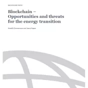 Cover Blockchain. Opportunities and threats for the energy transition