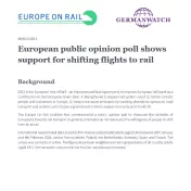 European Public Opinion Poll Flights To Rail