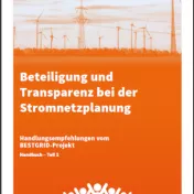 Cover Publikation "Beteiligung und Transparenz bei der Stromnetzplanung"