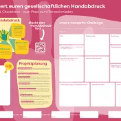 Vorderseite Aktionsposter Handprint-Challenge