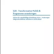 Cover G20-Stellungnahme AGL