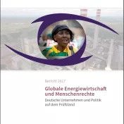 Cover Globale Energiewirtschaft und Menschenrechte 2017